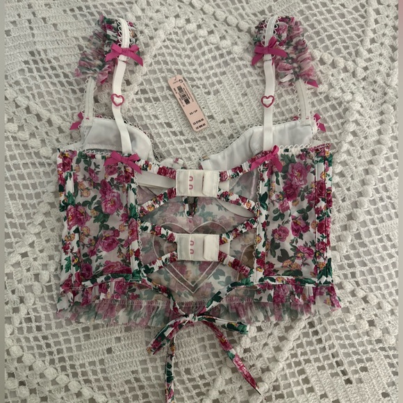 *SOLD* NWT For Love & Lemons Heart Bloom Bustier Top - Picture 5 of 8
